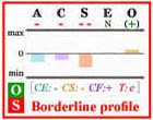 Borderline Big Five personality profile with frame.