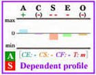 Dependent Big Five personality profile with frame.