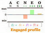 Engaged Big Five personality profile.