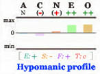 Hypomanic Big Five personality profile.