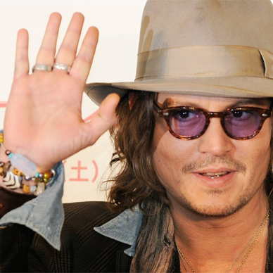 Johnny Depp hand gesture.