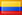Colombia flag - hand reading network