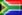 South-Africa flag - hand reading news