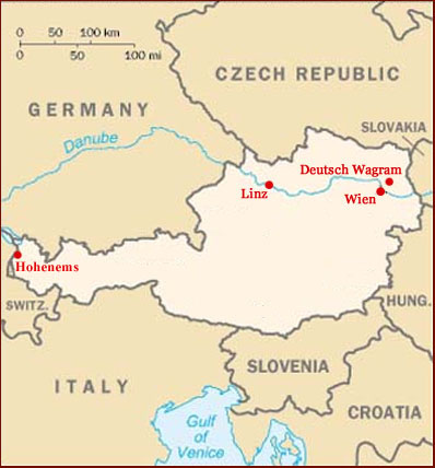 Hand reading network in Austria: map!