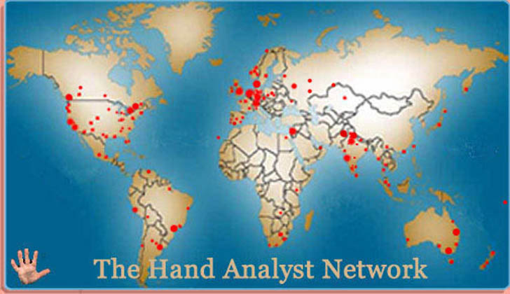 Global palm reading network