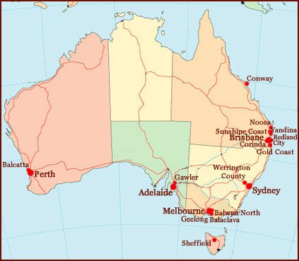 MAP: Hand readers in Australia!