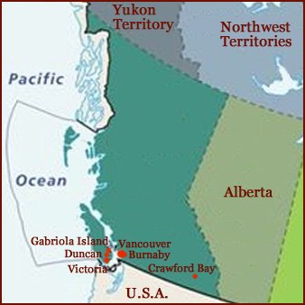 Hand reading network in the state of British Columbia (CAN): map!