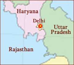 Hand reading network in the state of Delhi (India): map!