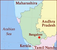 Hand reading network in the state of Karnataka (India): map!