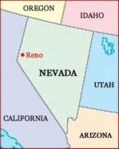 Hand reading network in the state of Nevada (US): map!