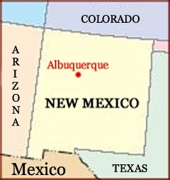 Hand reading network in the state of New Mexico (US): map!