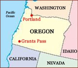 Hand reading network in the state of Oregon (US): map!