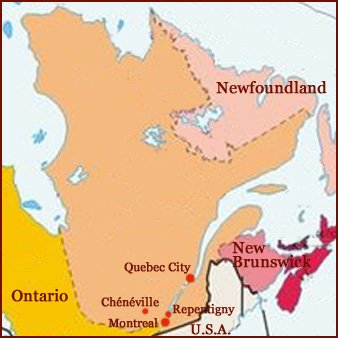 Hand reading network in the state of Quebec (CAN): map!