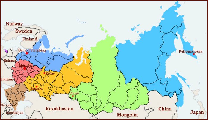 Hand reading network in Russia: map!