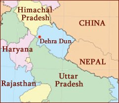 Hand reading network in the state of Uttarakhand (India): map!