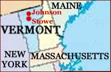 Hand reading network in the state of Vermont (US): map!