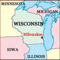 Hand reading network in the state of Wisconsin (US): map!