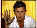 David Beckham's handprint.