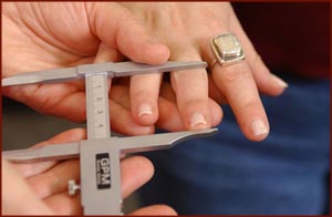 Finger length measurement