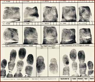 Fingerprinting by police