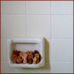 Handsoap - wash your hands with hand soap.