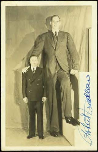 Robert Wadlow, the tallest man ever had a hand of 32.4 centimeters.