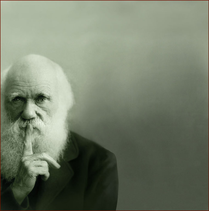 Charles Darwin had de lange wijsvinger - foto: 'Natural History Museum' (Londen).