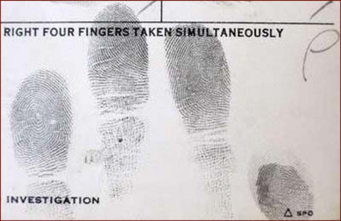 Elvis Presley's fingerprints