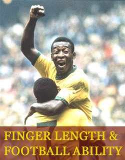 Football ability & finger length linked!