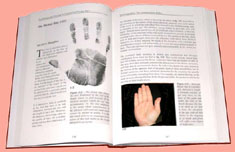 Hand reading book