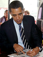 Barack Obama - a LEFT handed US president.