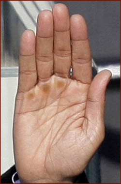 US president Barack Obama: his right hand.