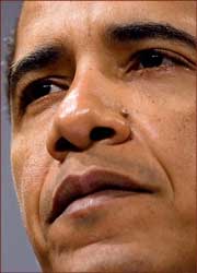 Barack Obama close-up.