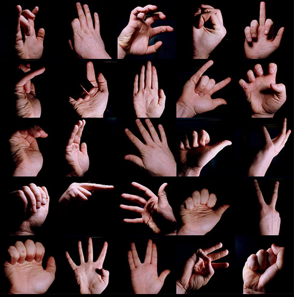 25 Hand gestures.