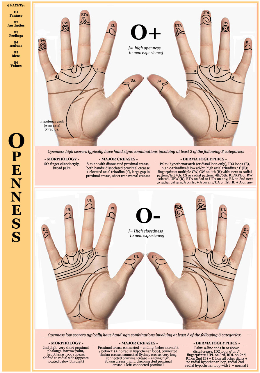 Hand chart: hand signs in Openness vs. Closedness (2017).