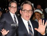 American actor Matthew Broderick has an incomplete simian line in his right hand.