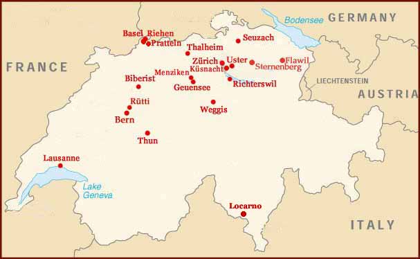 Hand reading network in Switzerland: map!