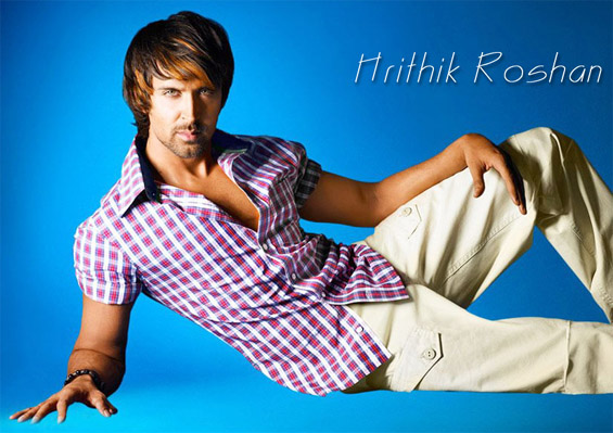 Hrithik Roshan in blue outfit.