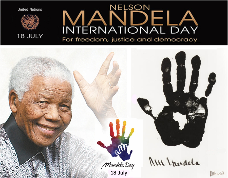 18 July is Nelson Mandela day: official according the United Nations.