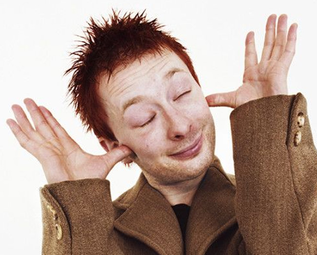 Thom Yorke has weird lines in both hands, right: incomplete simian line + Sydney line, left: very short heart line.