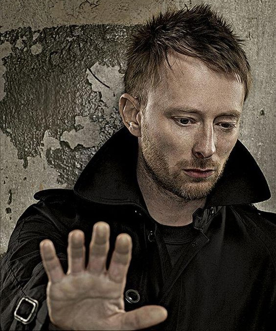 Thom Yorke has an incomplete simian line featured with a Sydney line.