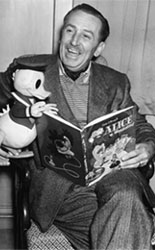 Walt Disney created Donald Duck.